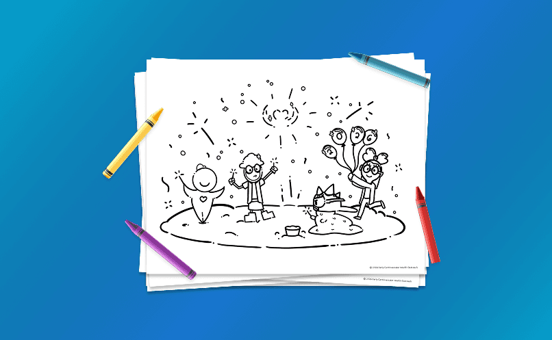 Color the Seasons with Echo and Friends!