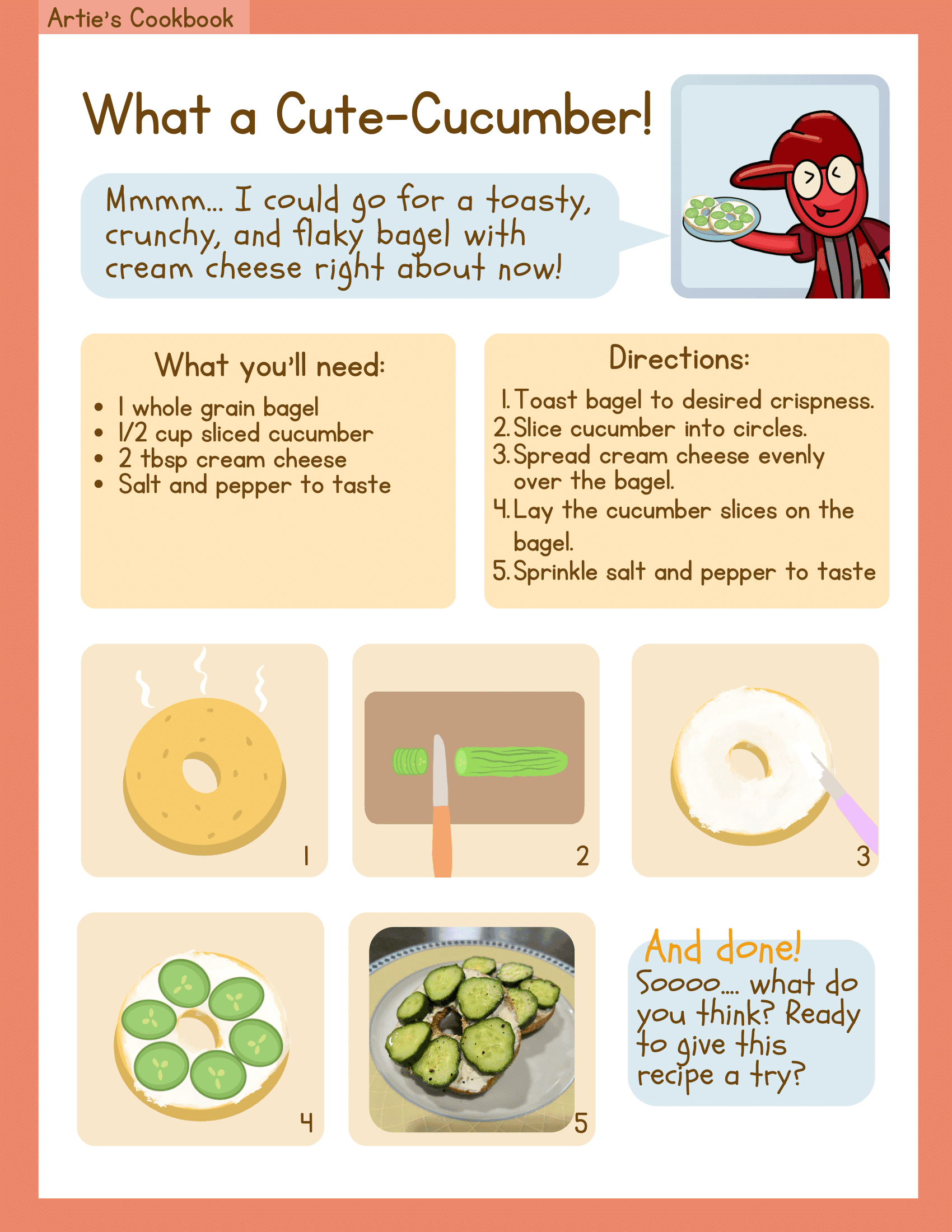 What A Cute-Cumber Cooking Recipe