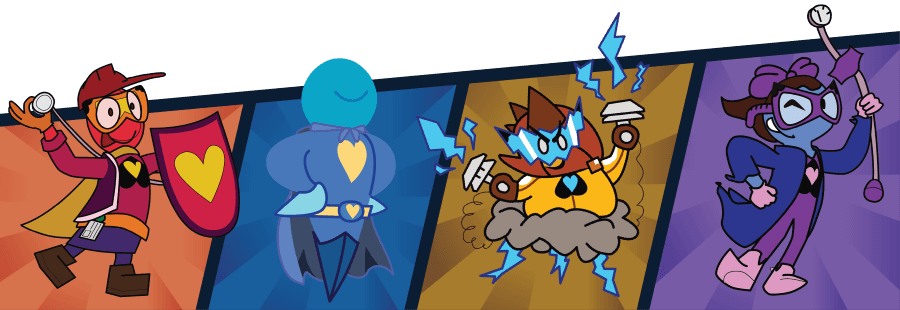 Echo Heroes with Artie, Echo, Plaqtrick, and vienna